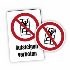 Verbotszeichen Aufsteigen