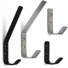 Kleiderhaken Garderobenhaken Wandhaken echt Edelstahl Huthaken Mantelhaken ALBA