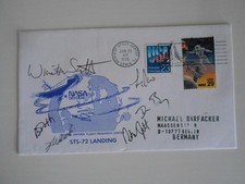 STS 72 Landebeleg KSC original Crewsigniert Space