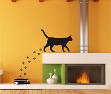 Wandtattoo Katze mit Pfoten