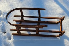 Alter Puppenschlitten Holzschlitten Dekoschlitten Puppen Schlitten Deko