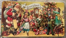 alte Weihnachtsdose /  Nostalgie Blechdose rechteckig / 21x12x1,5 cm