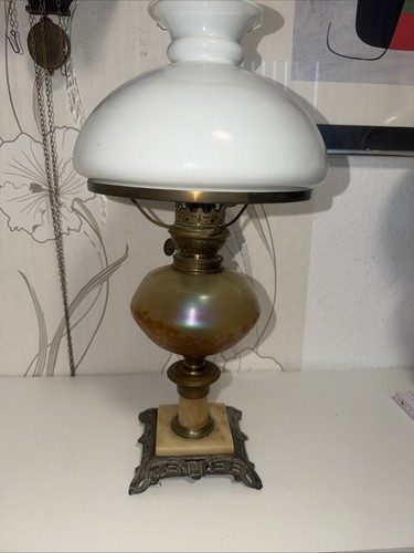 Alte petroleumlampe schirm - alte,