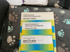 strickmaschine brother Model KH 830, Doppelbett KR 830, Formstricker KL 116