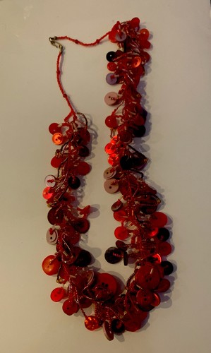 Vintage rote knopf - vintage, knopf-