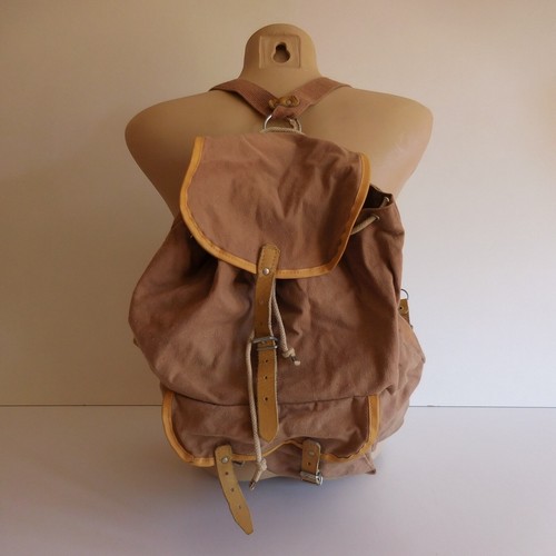 Rucksack polochon brown - brown, leinen