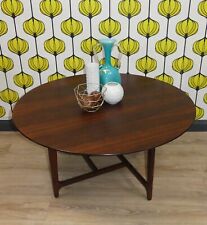 60er Jahre danish Design Palisander Couchtisch von Heltborg Møbler  Ø106 H50 60s