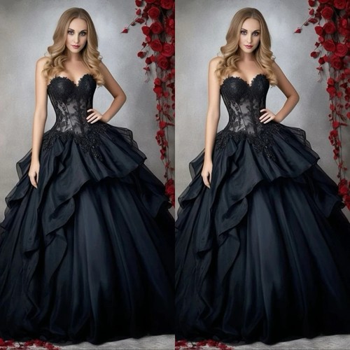 Schwarze brautkleider vintage - schwarze,