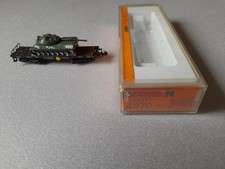 modelleisenbahn arnold 4970 spur n wagon mit ladegut panzer ovp
