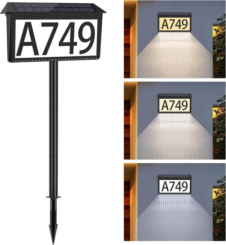 Solar led hausnummerleuchte - led,