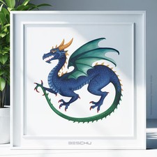 Drache Fabelwesen v1 Schablone