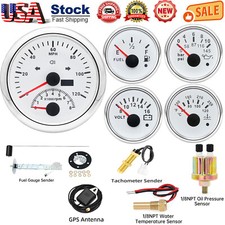 5 Gauge Set white 85mm GPS