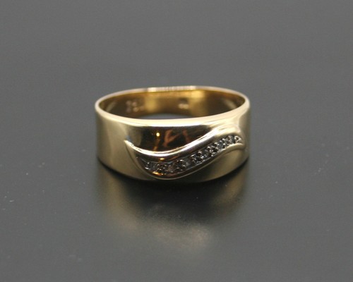 Diamantring gelbgold mit - diamantring,