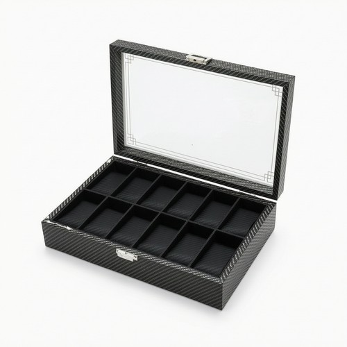 Uhrenbox mit glasfenster - mit,