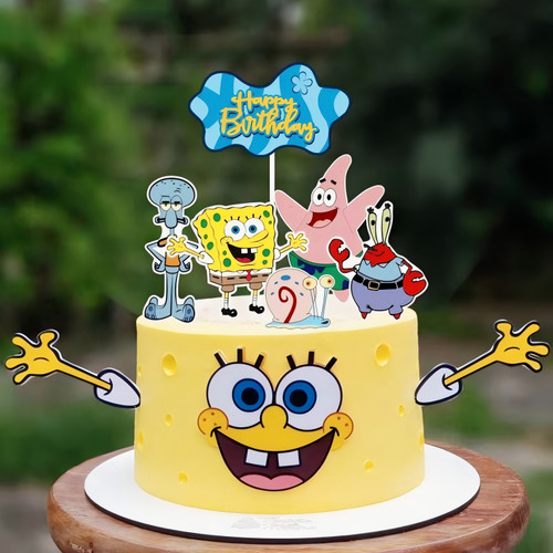 Sponge bob geburtstagskuchen - sponge,