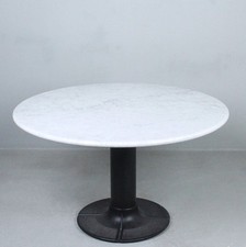 Vintage runder marmortisch - vintage,