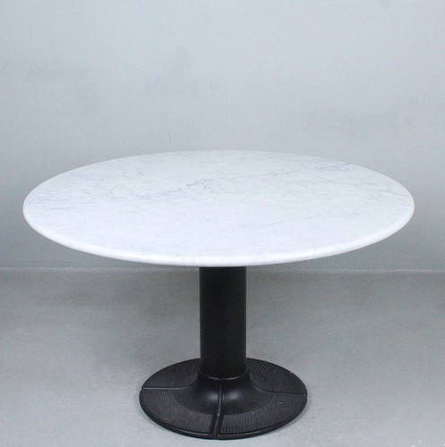 Vintage runder marmortisch - vintage,