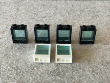 Lego 6x Fenster Weiß  Schwarz