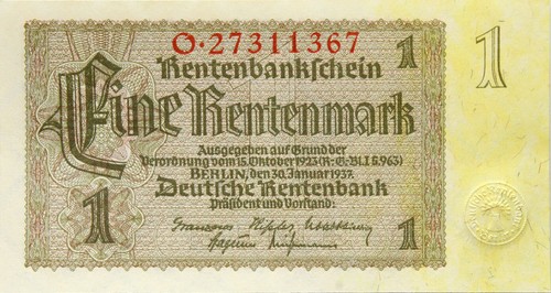 Deutsches reich banknote 1 - -,