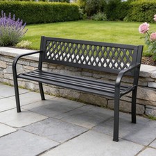 Metall Gartenbank 3 Sitzer