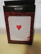 XXL Pokerkarten - Butlers- Jumbo Poker Spielkarten -  190 x 135 mm groß