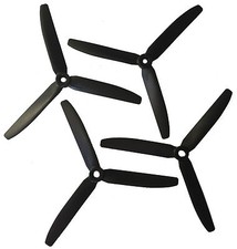 (8x4)" Zoll GWS 3-Blatt Propeller 2 Stück (2x revers) Multimotor ccw - links