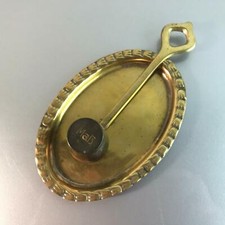 Alter Messbecher MESSING Lot Maß mit Tablett 13,5 cm PSP A1 30er 40er 50er