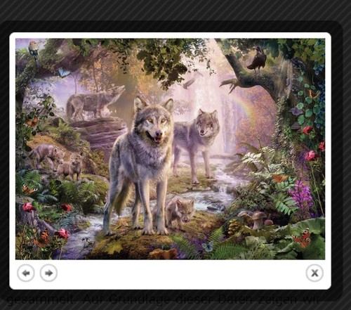 Puzzle ravensburger wolf - ravensburger, wolf/