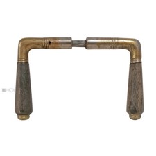 Jugendstil Art Deco Türdrücker alt vernickelt Türklinken 15.4mm 8er Vk