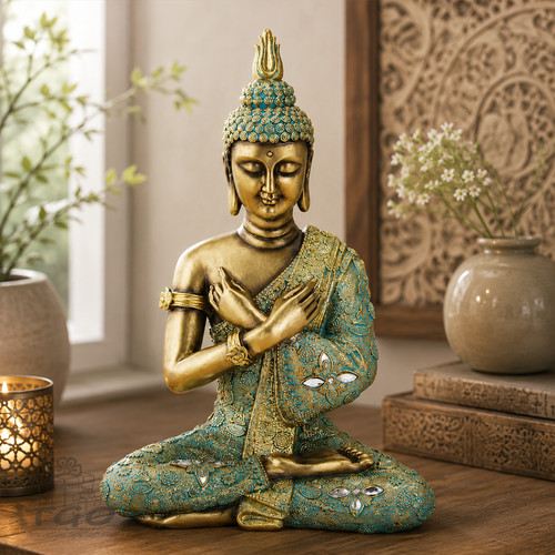 Thai buddha figur sitzend aus - figur,