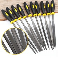 10 tlg Nadelfeilen Set 3x150mm Präzisionsfeilen für Bastel-, Metall- & Schmuckarbeiten