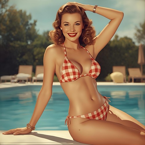 Dame frau model vintage retro - frau,