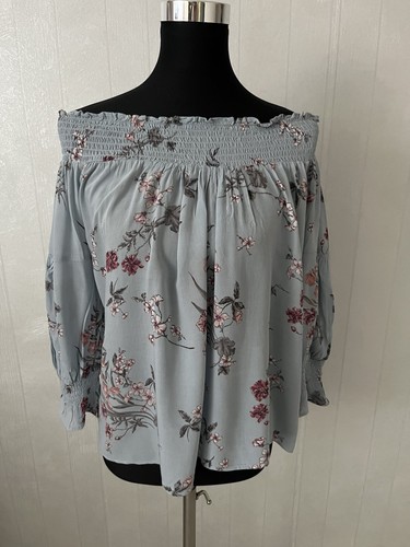 Zara oberteil blumen m - gr., neu
