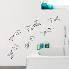  Wandtattoo Koi Set, Fische