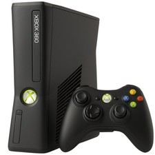 Microsoft Xbox 360 Slim Konsole Auswahl Spielekonsole + Controller schwarz matt