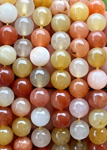 Goldene seiden jade perlen - goldene,