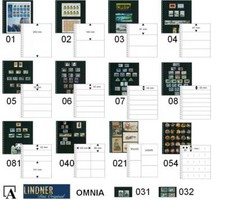 LINDNER OMNIA Einsteckblätter 18-Loch SCHWARZ 10er-Pack oder einzeln AUSWÄHLEN
