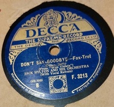 JACK HYLTON ORCHESTRA DECCA SCHELLACKPLATTE