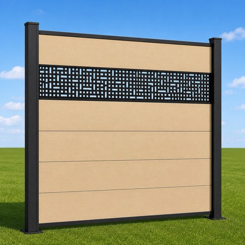 Wpc sichtschutzzaun sand - wpc,