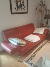 Leder Sofa Garnitur 3 und 2 Sitzer 