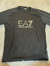 Emporio Armani shirt schwarz EA7 EU L T-Shirt kurzarm