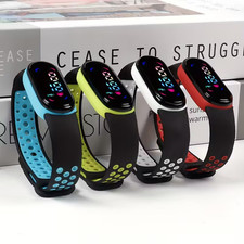 LED Fitness Armband Uhr mit