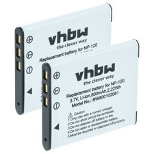 2x Akku für Casio Exilim EX-S200 EX-Z680 EX-ZS10 EX-Z690 EX-ZS12 550mAh 3,6V