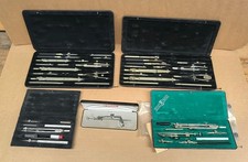 Konvolut Reisszeug Zirkelkasten von RIEFLER, Rotring und ECO BRA / Sammlung