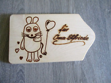 Vesperbrett Holz Frühstücksbrettchen "Oma Elfriede" Topfuntersetzer