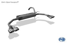 Fox Edelstahl Duplex Sportauspuff Citroen C1 je 2x86x54mm oval abgeschrägt