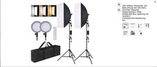 Led softbox fotostudio 2er - led,
