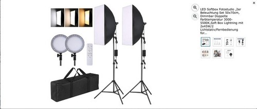 Led softbox fotostudio - led,
