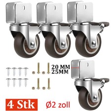 4X Rollen Für Möbel, U-Typ