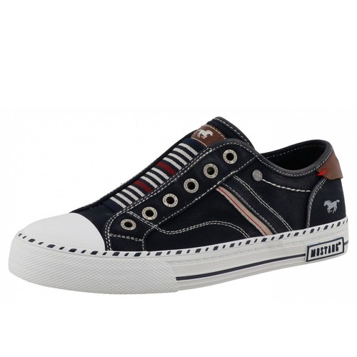 Mustang leinenschuh blau - mustang,